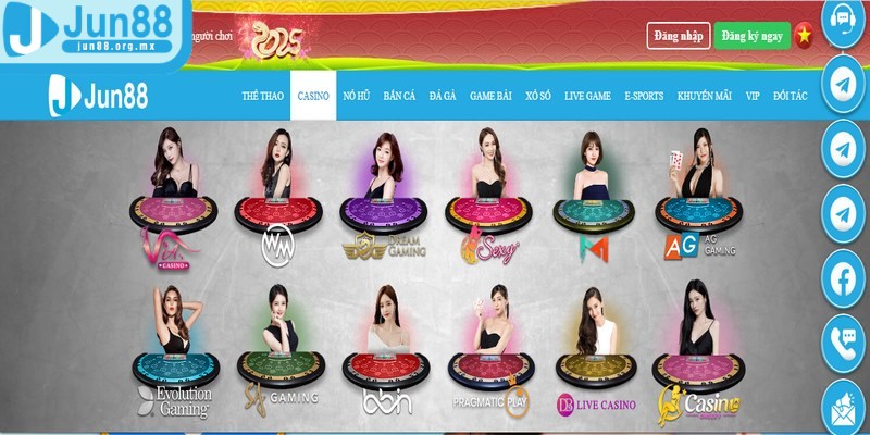 Casino JUN88 tự hào là sảnh game trực tuyến uy tín và hiện đại hàng đầu